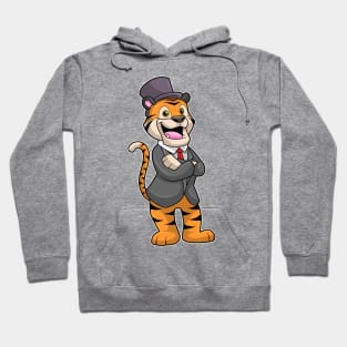 Tiger as Groom with Jacket & Hat Hoodie